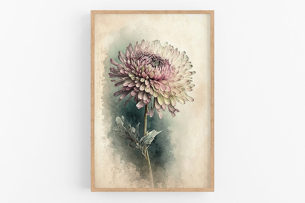 a large, vibrant flower with multiple layers of petals, creating a visually striking and detailed representation of the natural world.